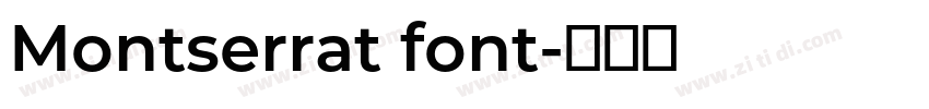 Montserrat font字体转换